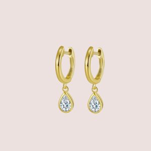 waterdrop earrings gold