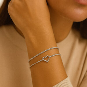 heart zircon bracelet