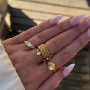 rings on model