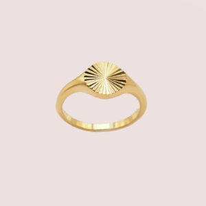 Gold signet ring