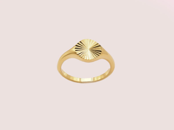 Gold signet ring