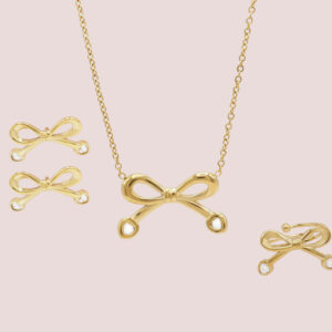 Gold bow set