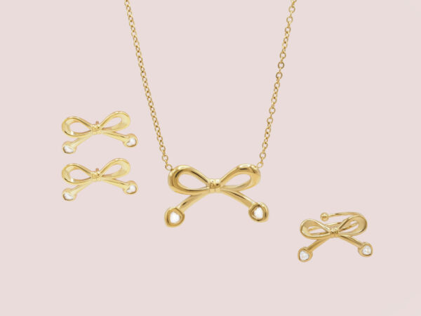 Gold bow set