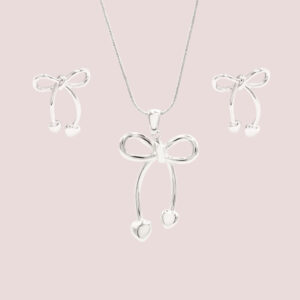 silver bow set