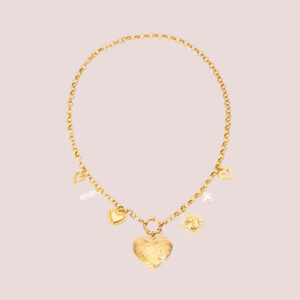 Chunky Locket Charm Necklace