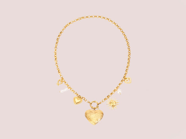 Chunky Locket Charm Necklace