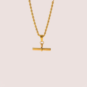 T bar necklace