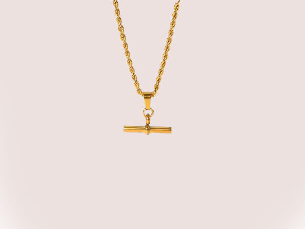 T bar necklace