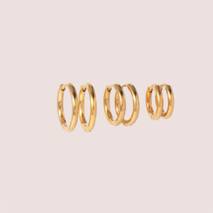 triple hoop set