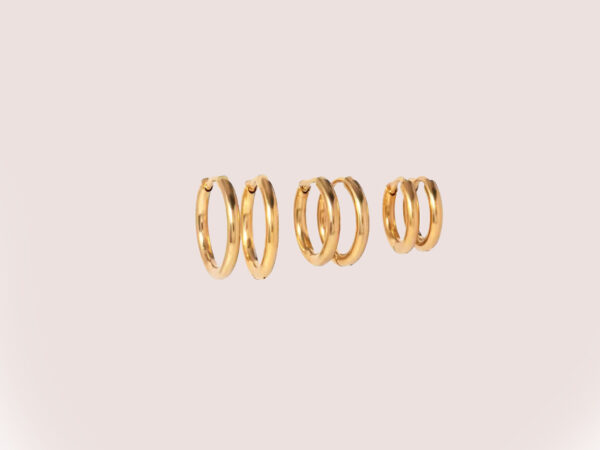triple hoop set