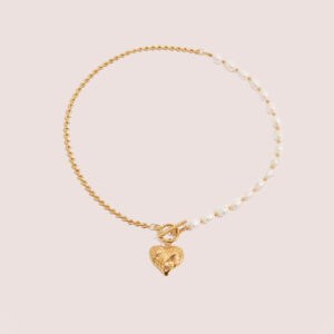 pearl heart pendant necklace
