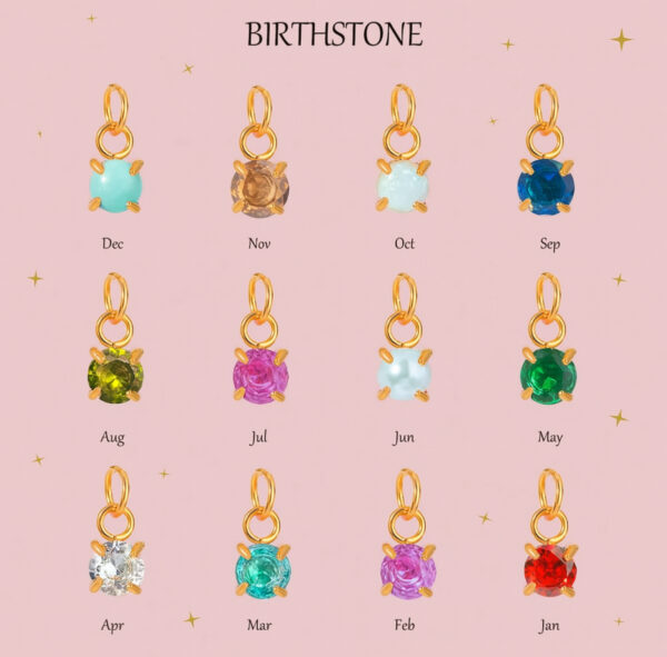 birthstone charms