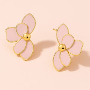 blossom earrings pink